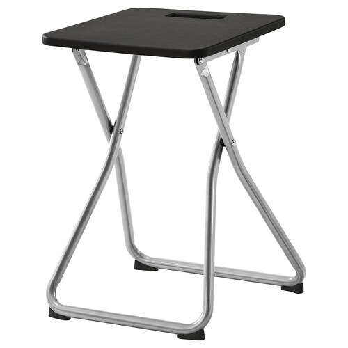 GUNDE Folding stool, black, 70570407
