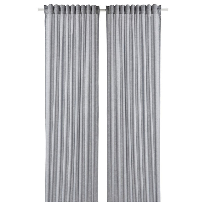 HANNALILL Curtains, 1 pair, dark blue, 145x250 cm, 40498451