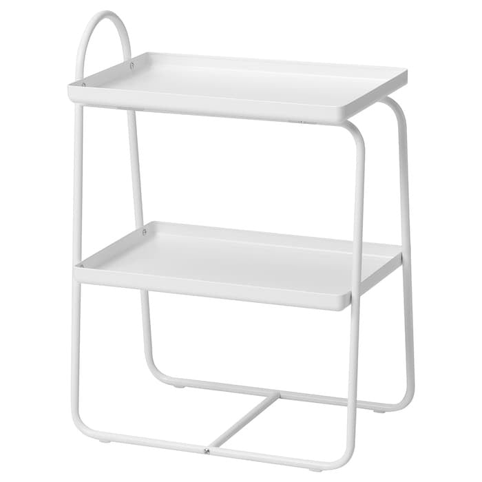 HATTASEN Bedside table/shelf unit, white, 60569980