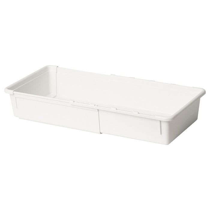 KACKLA Extendable box, white, 25-38x19 cm, 30534384