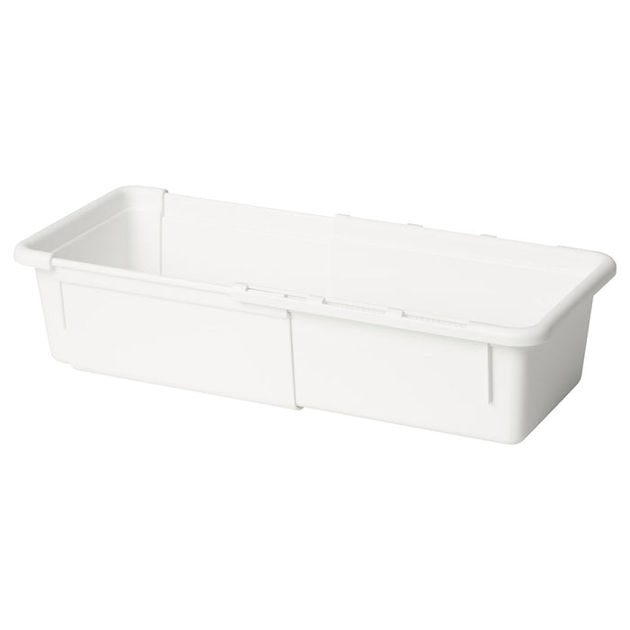 KACKLA Extendable box, white, 25-38x9 cm, 50534383