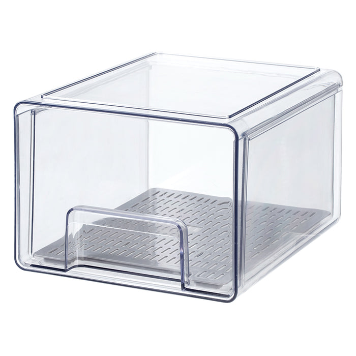 Large Size Fridge Organizer Drawer Box, Clear, 21*25*15.2Cm 4589767229573
