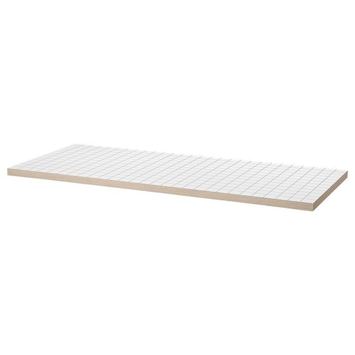 LAGKAPTEN Table top, white/anthracite, 140x60 cm, 20559365
