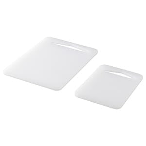LEGITIM Chopping board,white, set of 2, 50556704