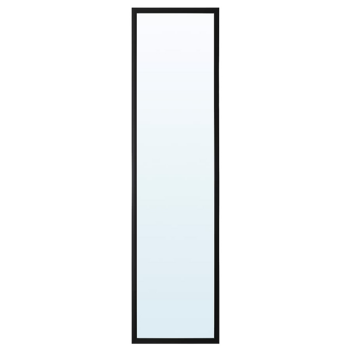 LILJETRAD Mirror, black, 30x115 cm, 20551048