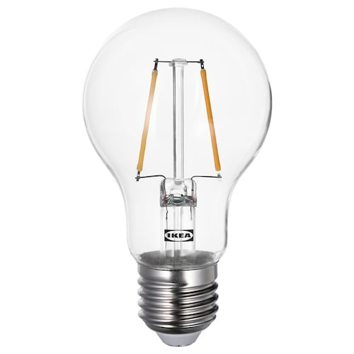 LUNNOM LED bulb E27 150 lumen, globe clear, 30539348