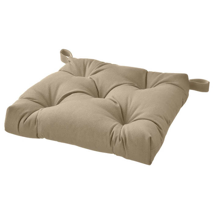 MALINDA Chair cushion, beige, 40/35x38x7 cm, 90571571