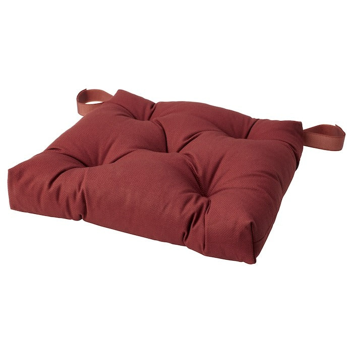 MALINDA Chair cushion, dark brown-red, 40/35x38x7 cm, 50479188