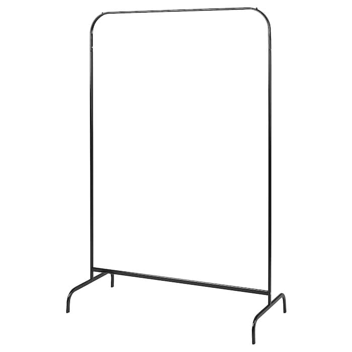 MULIG Clothes rack, black, 99x152 cm, 40561843