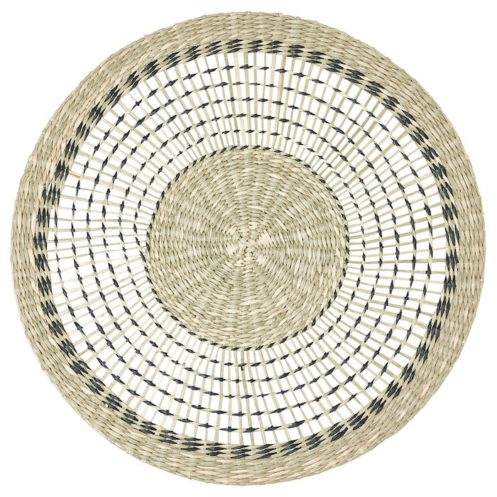 PENNFISK Place mat, natural/sedge handmade, 37 cm, 90531877