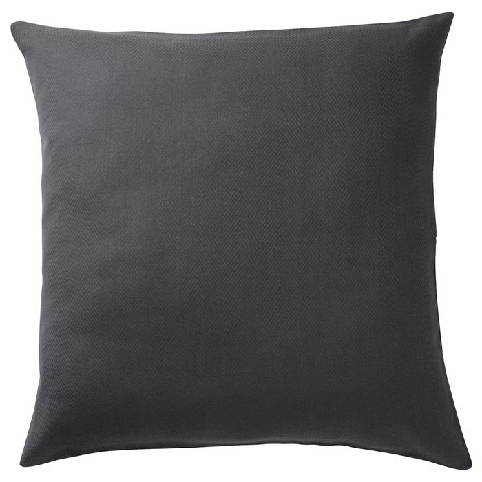 PRAKTSALVIA Cushion cover, anthracite, 50x50 cm, 10511576