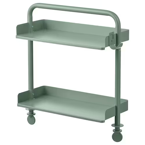 RELATERA Desk top shelf, light grey-green, 40x37 cm, 00559007