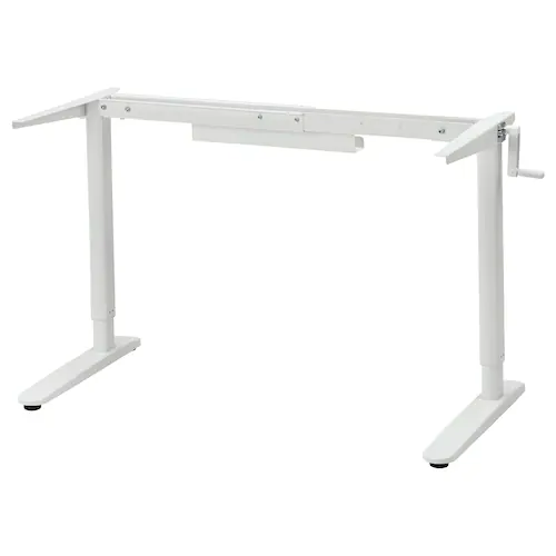 RELATERA Underframe sit/stand f table top, white, 90/117 cm, 00540621