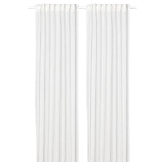 SILVERLONN Sheer curtains, 1 pair,white, 145x250 cm, 40491039