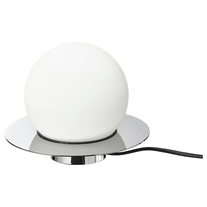 SIMRISHAMN Table/wall lamp, chrome-plated/opal white glass, 16 cm, 40437797