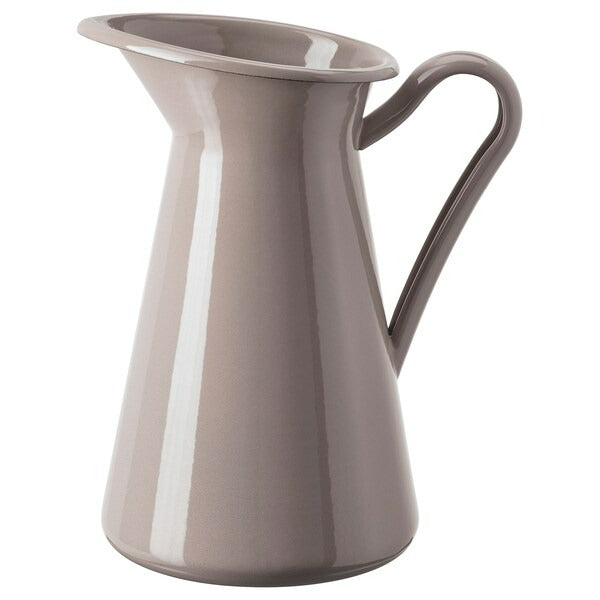 SOCKERART Vase/jug, dark grey-beige, 22 cm, 80551757