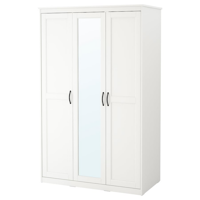 SONGESAND Wardrobe, white, 120x60x191 cm, 70347352
