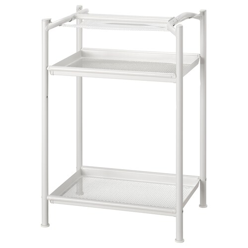 SPAND Table leg with storage, white, 40569472