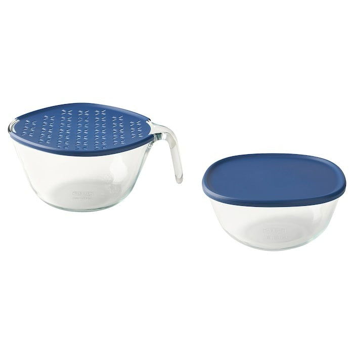 SUMPCYPRESS Bowl with lid, set of 2, 00561010
