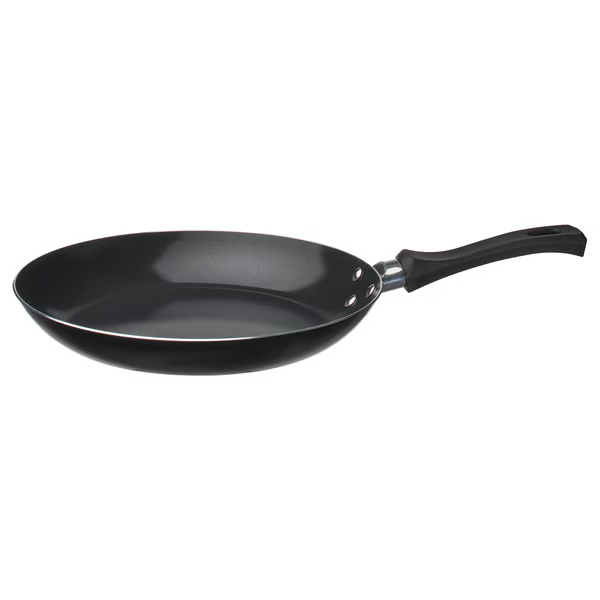 TAGGHAJ Frying pan, non-stick coating black, 24 cm