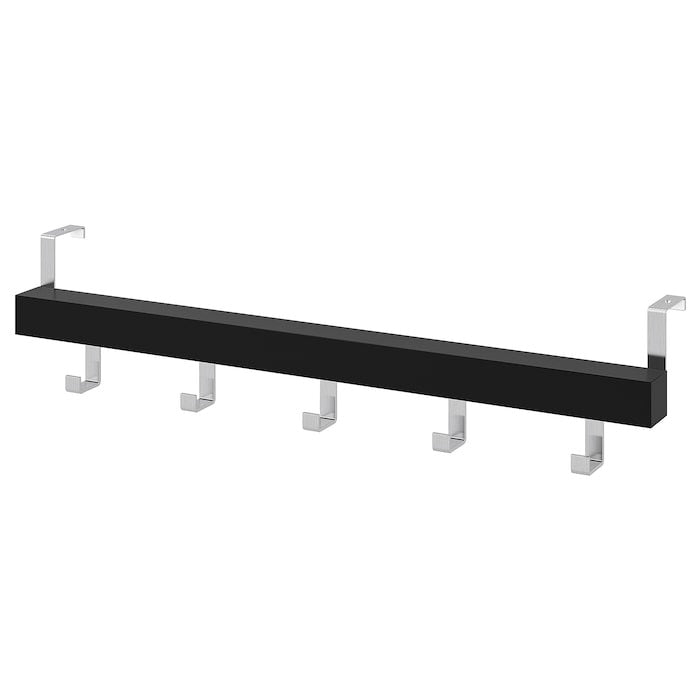TJUSIG Hanger for door/wall, black, 60 cm, 60242666