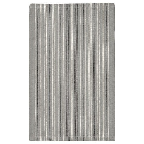 TRANSPORTLED Rug, flatwoven, grey/striped, 50x80 cm, 40539574