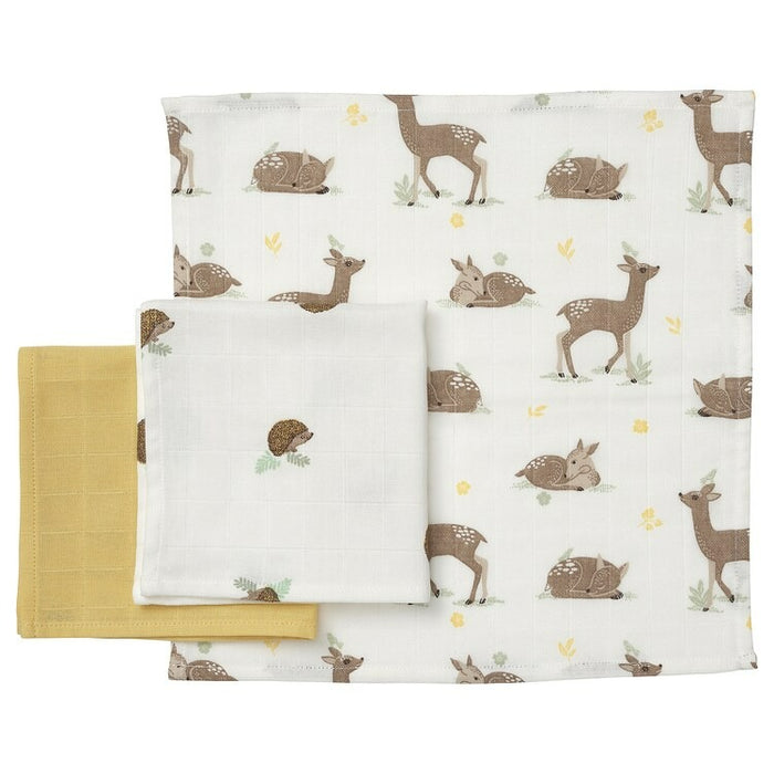 TROLLDOM Washcloth, animal pattern/multicolour, 30x30 cm, 50515129