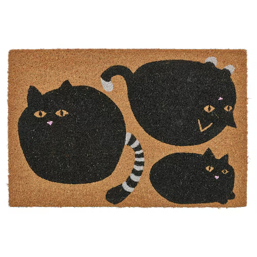 VAGTYP Door mat, cat black/natural, 40x60 cm, 90582536
