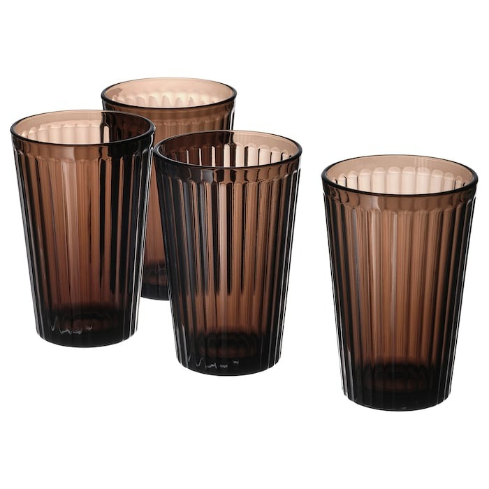 VARDAGEN Glass, brown, 43 cl, 70530534