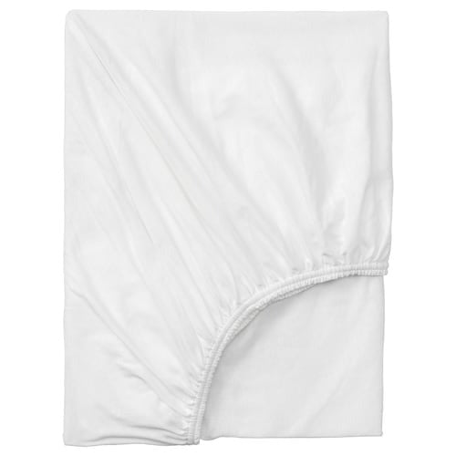 VARVIAL Fitted sheet for day-bed, white, 80x200 cm, 90447529