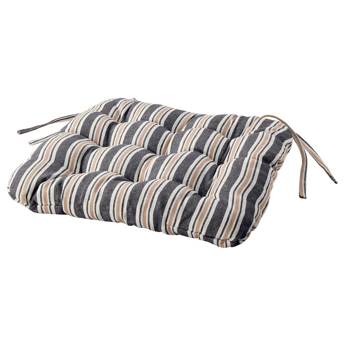 VATTENMOTT Chair cushion, grey, 40x38x5 cm, 60573005