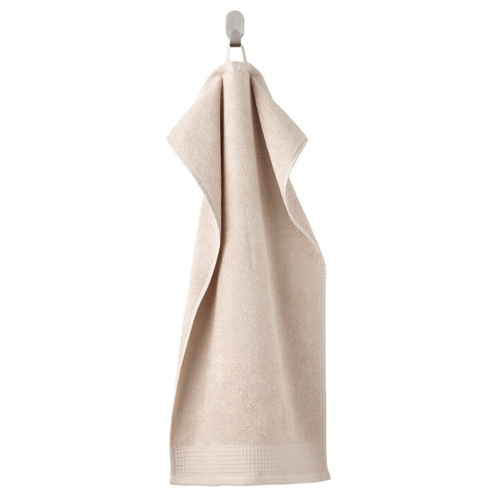 VINARN Hand towel, light grey/beige, 40x70 cm, 60508326