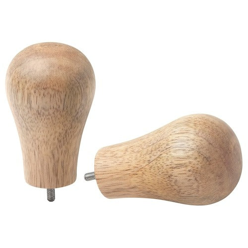 VITSKRAP Finials, 1 pair, wood/natural, 40564851