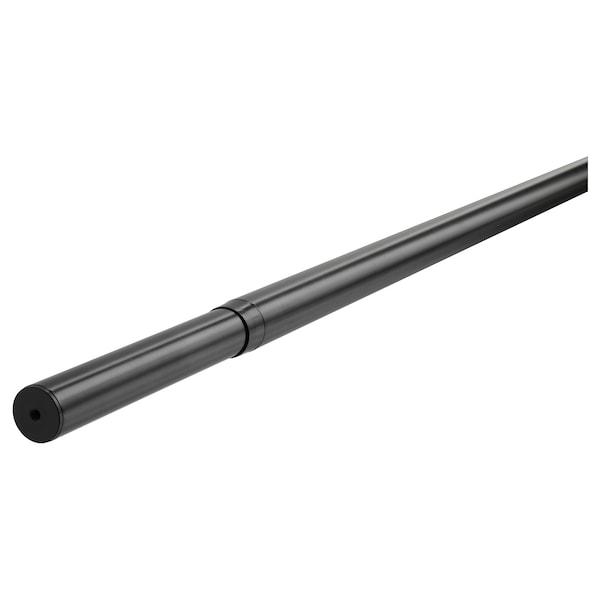 HUGAD Curtain rod, black 210-385 cm, 00217132
