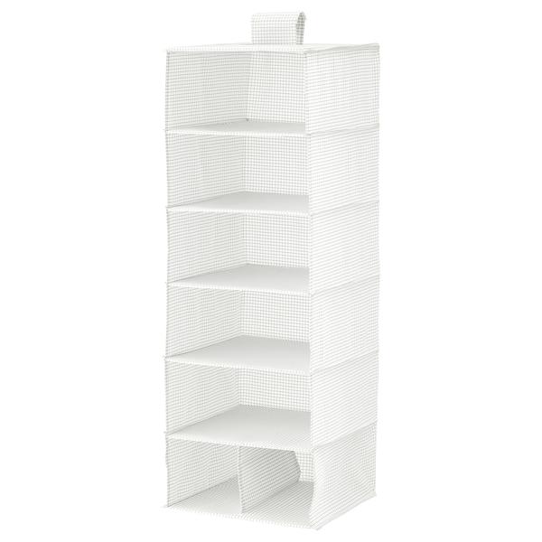 STUK Storage with 7 compartments, white/grey 30x30x90 cm, 00370869