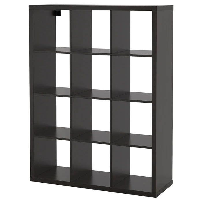 KALLAX Shelving unit, black-brown, 112x147 cm, 00409937