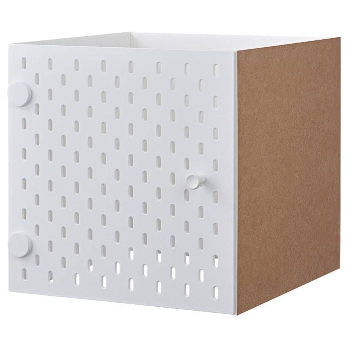 KALLAX Insert with pegboard, white, 33x33 cm, 00423716
