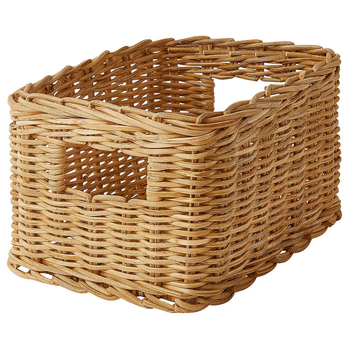 TRUMMIS Basket, handmade rattan, 18x25x14 cm, 00500818