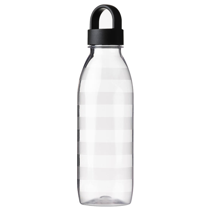 IKEA 365+ Water bottle, striped/dark grey, 0.7 l, 00512487