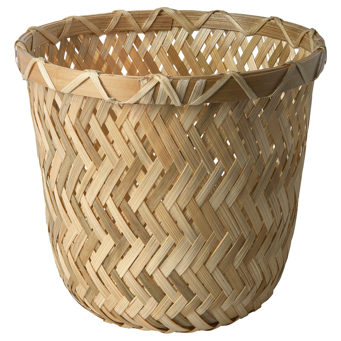 KLYNNON Plant pot, handmade bamboo, 12 cm, 00516409