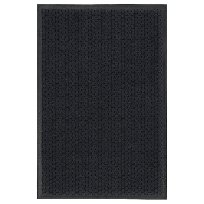 VATTENVERK Door mat, indoor, dark grey, 60x90 cm, 00517022