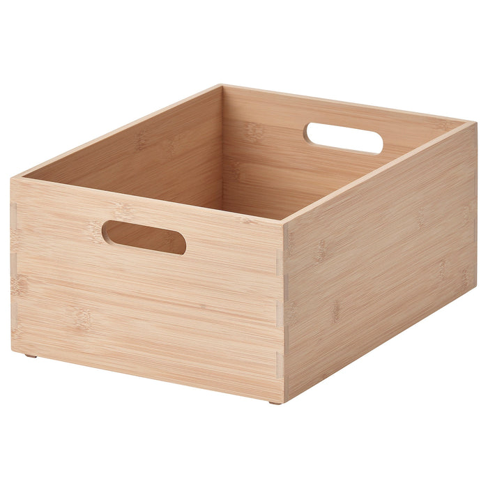 UPPDATERA Storage box, light bamboo, 24x32x15 cm, 00520722