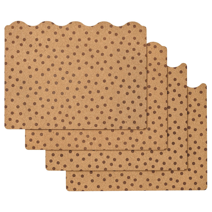 SOLABBORRE Place mat, cork/dotted, 42x32 cm, 00552586