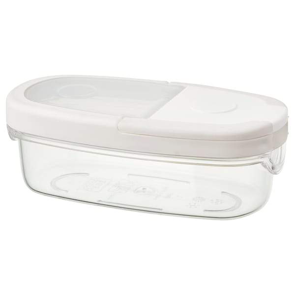 IKEA 365+ Dry food jar with lid, transparent/white 0.3 l, 10134018