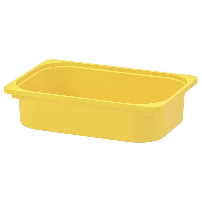 TROFAST storage box, yellow, 42x30x10 cm, 10308004