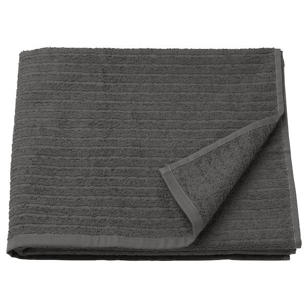 VAGSJON bath towel, dark grey, 70x140 cm, 10353609