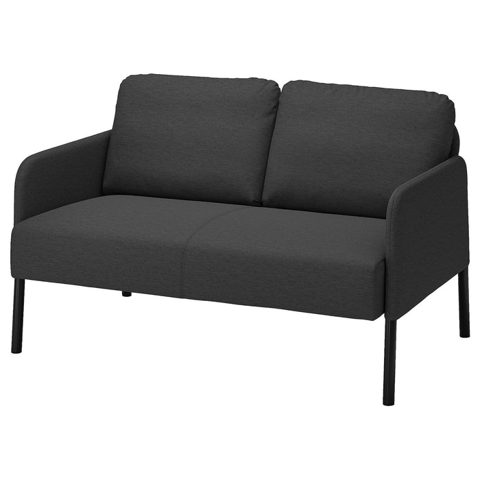 GLOSTAD 2-seat sofa, Knisa dark grey, 10489009