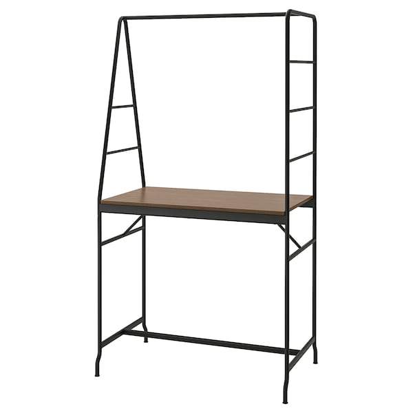 HAVERUD table with storage ladder, black, 10512571
