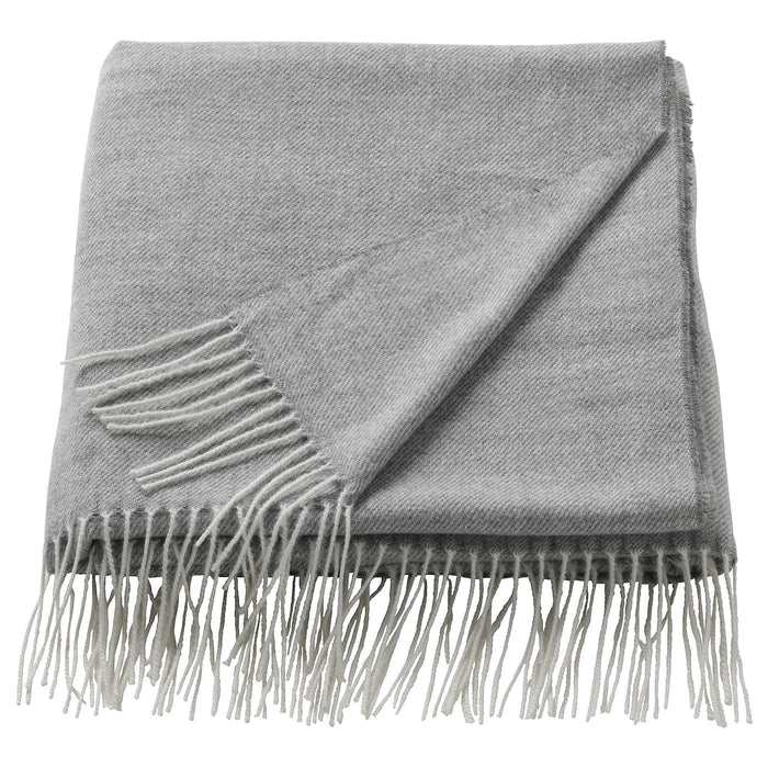 HOLMVI Throw, grey, 120x160 cm, 10513599