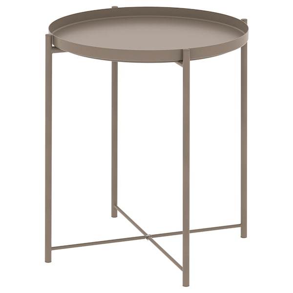 GLADOM tray table, dark grey-beige, 45x53 cm, 10513764